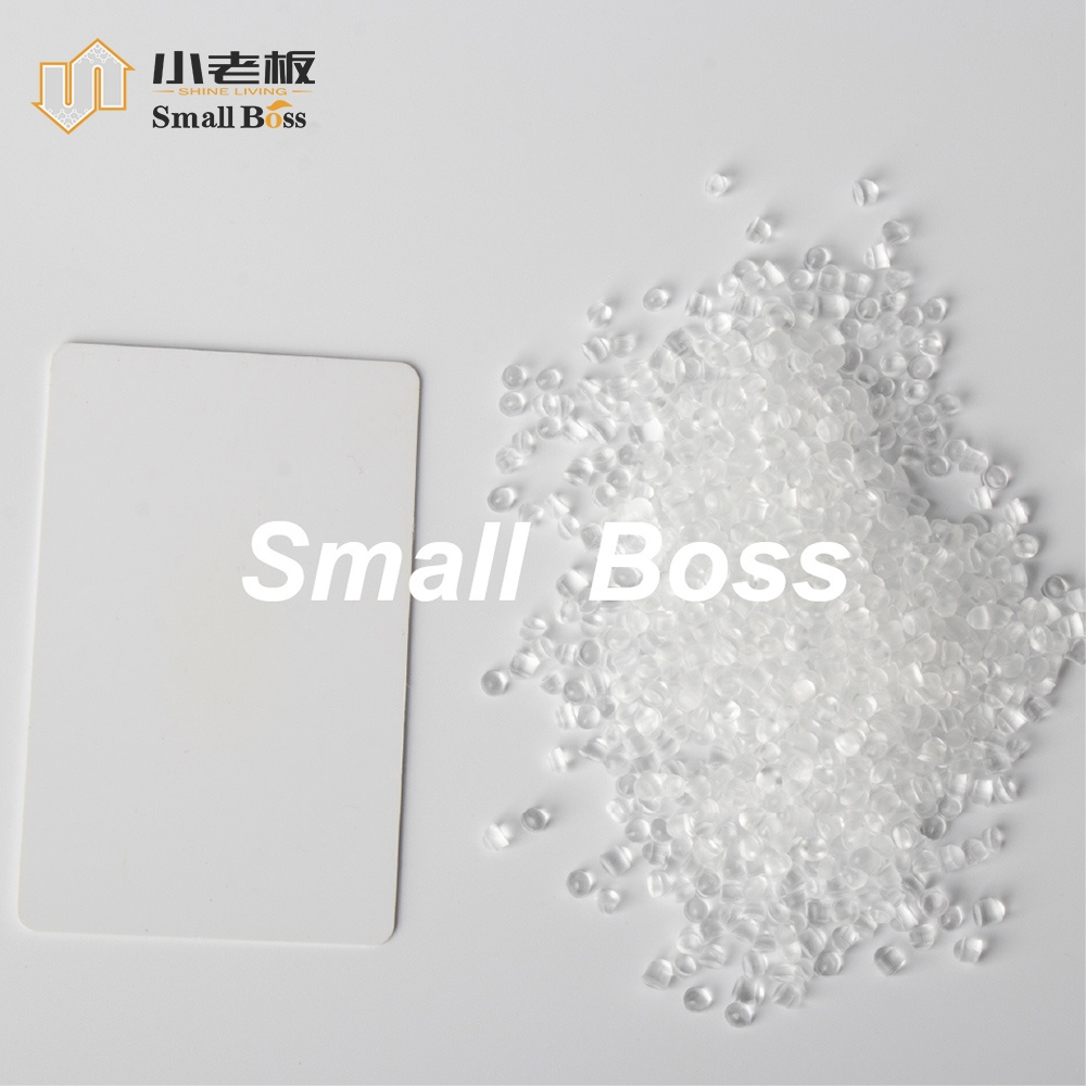 High toughness transparent rigid PVC Compound for magnetic strips and chip cards